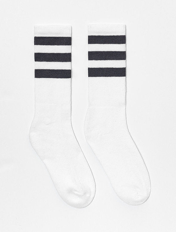 VINTAGE POWER SOCK | Mid Length Crew Socks Size 9-11 Made in USA RETRO Inspired by the Dads of the 70s & 80s