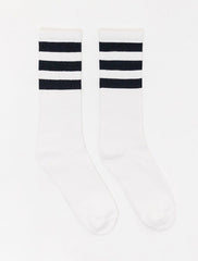 VINTAGE POWER SOCK | Mid Length Crew Socks Size 9-11 Made in USA RETRO Inspired by the Dads of the 70s & 80s