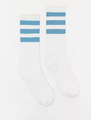 VINTAGE POWER SOCK | Mid Length Crew Socks Size 9-11 Made in USA RETRO Inspired by the Dads of the 70s & 80s